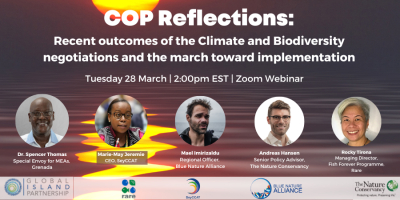 COP Reflections: Recent Outcomes of the Climate and Biodiversity Negotiations and the March towards Implementation